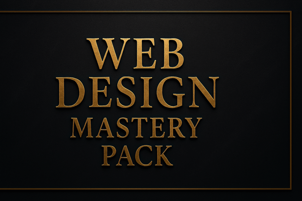 WEB DESIGN MASTERY PACK